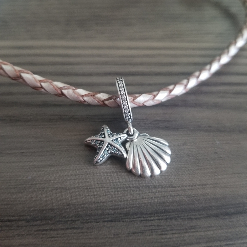 Seashell & Starfish dangle Pandora